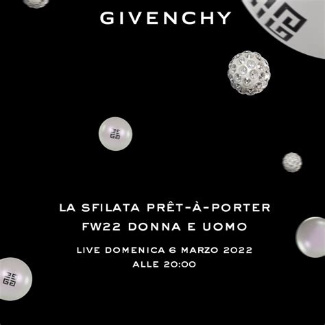 La sfilata di Givenchy in diretta streaming 